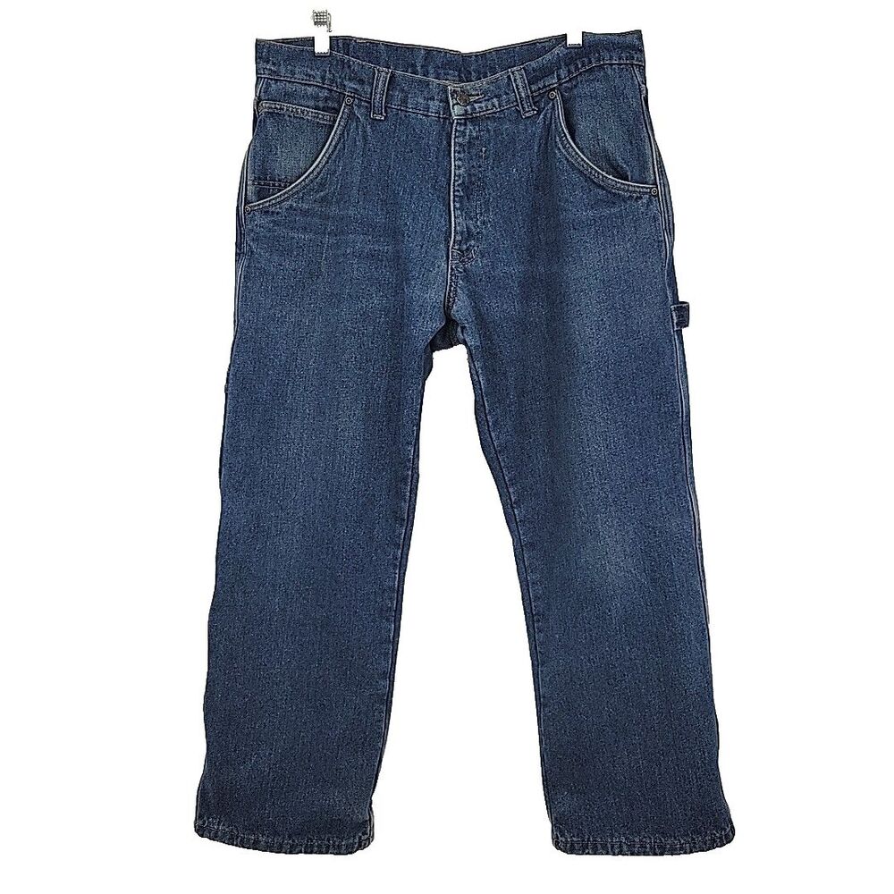 Smiths‎ Mens Flannel Lined Carpenter Jeans Measures Size 36x28 Workwear